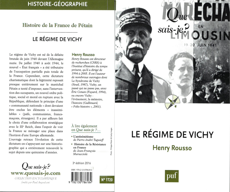 Le régime de Vichy